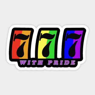 777 pride Sticker